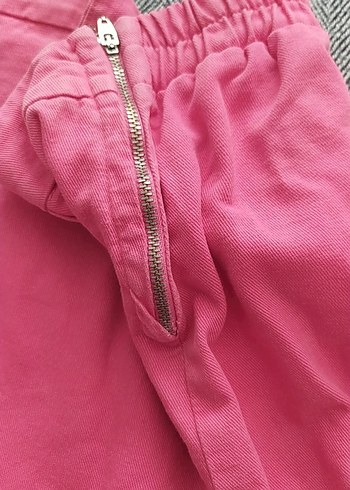 Pembe Pamuklu Fitted Kız Şortu - Görsel 10