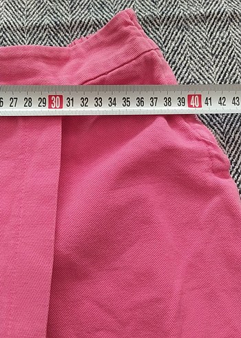 Pembe Pamuklu Fitted Kız Şortu - Görsel 8