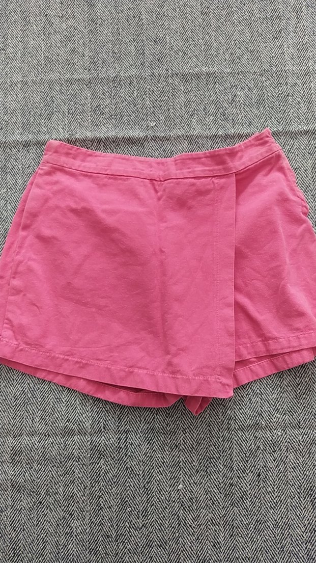 Pembe Pamuklu Fitted Kız Şortu - Görsel 2