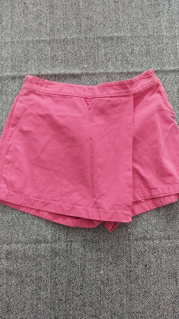 Pembe Pamuklu Fitted Kız Şortu - Görsel 3