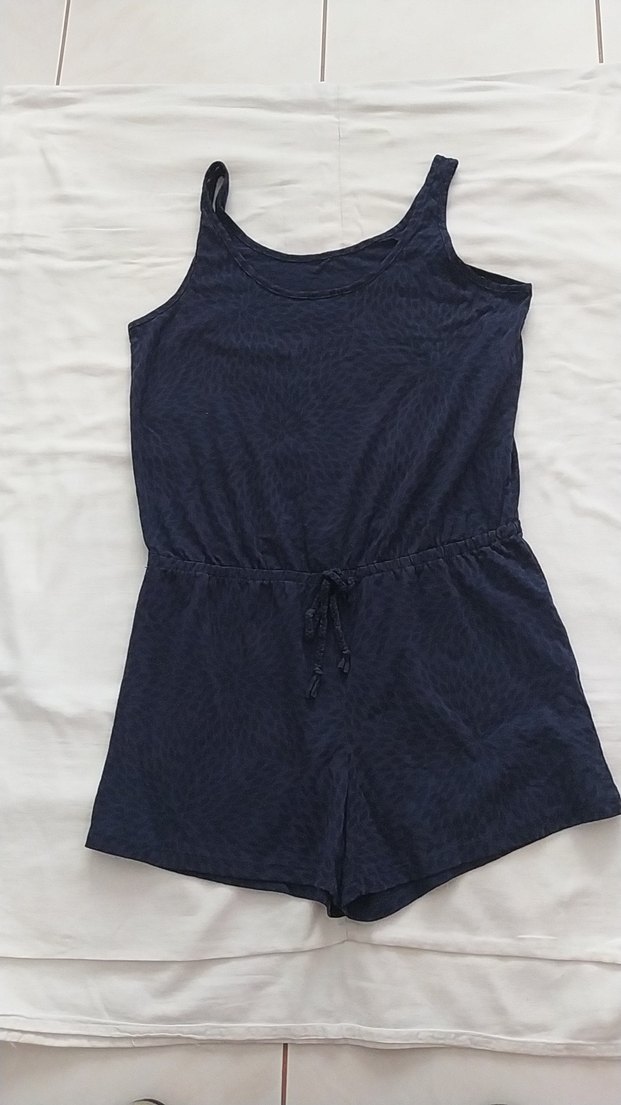 Kadın Lacivert Kolsuz Rahat Tulum - Görsel 3