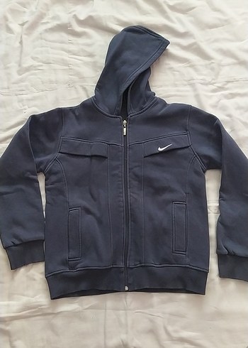 Erkek Koyu Gri Fermuarlı Kapüşonlu Sweatshirt - Görsel 3