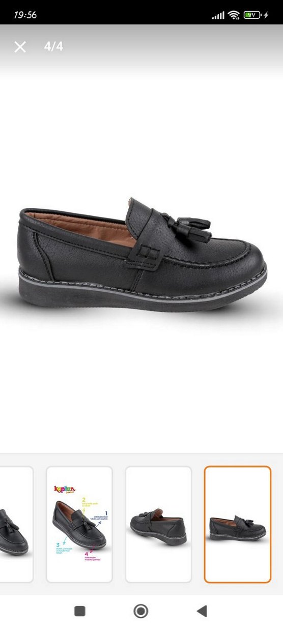 Erkek Çocuk Püsküllü Siyah Loafer - Görsel 3