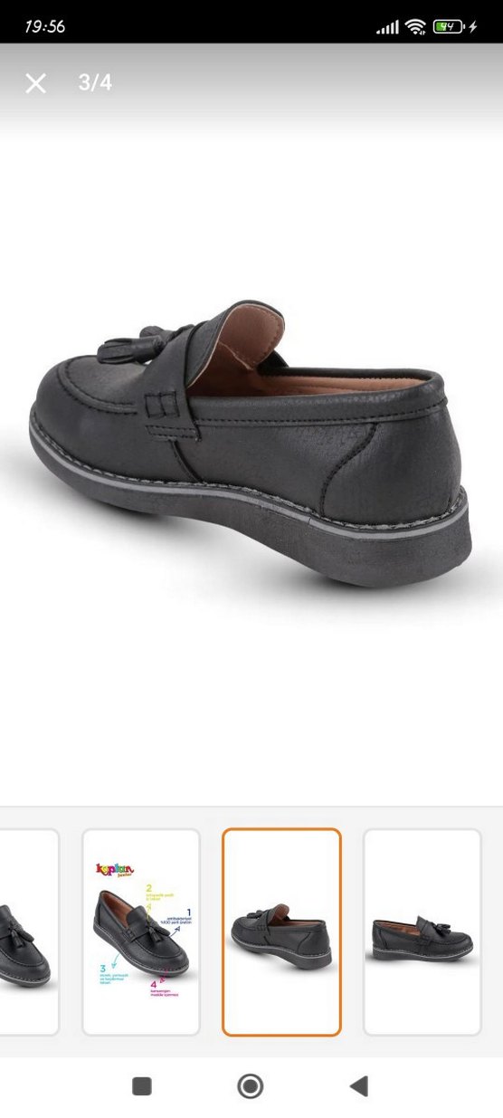 Erkek Çocuk Püsküllü Siyah Loafer - Görsel 2