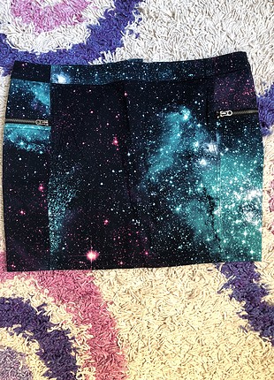 H&M H&M Galaksy desen mini etek
