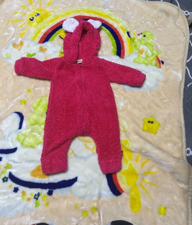 Pembe Örgü Kız Bebek Tulum - Görsel 2