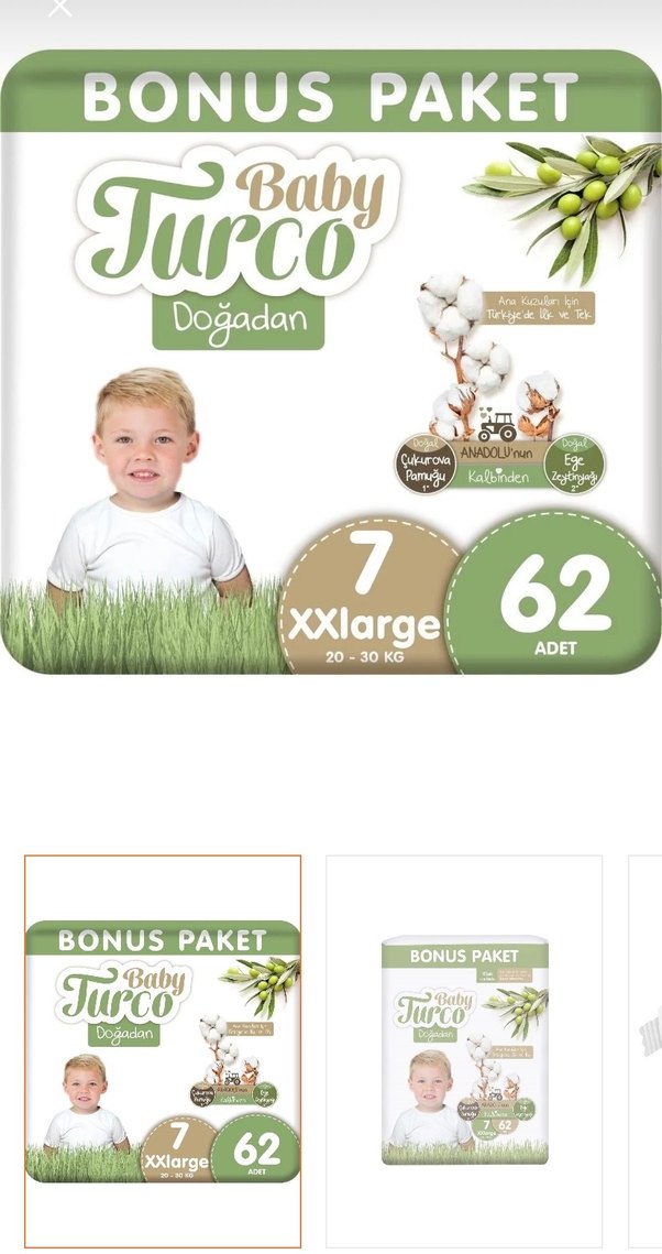 Bebek bezi sıfır paket 7 XXL - Görsel 2