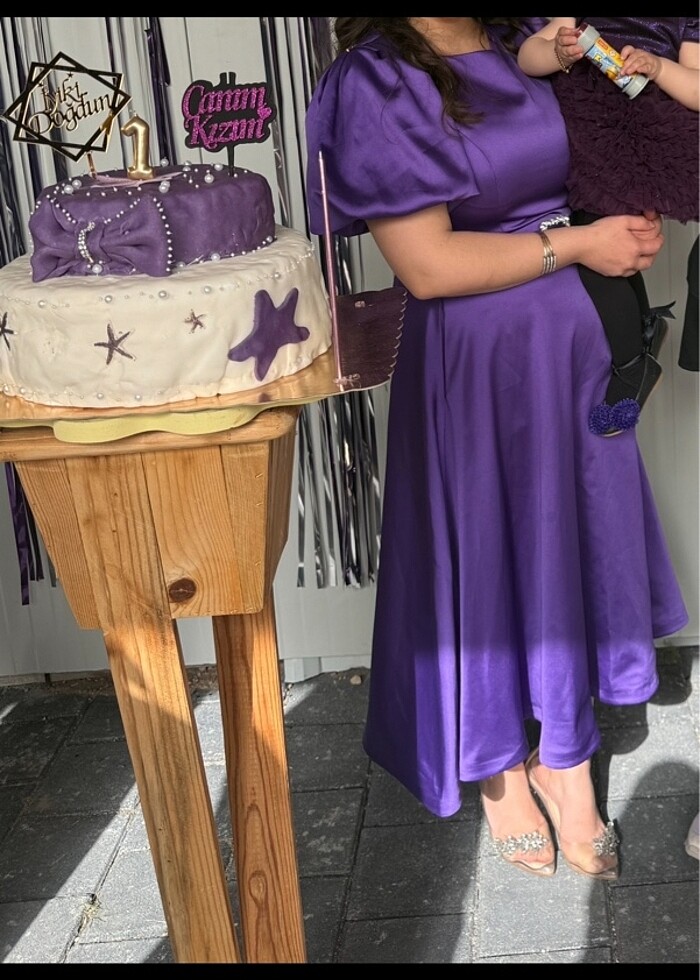 Saten elbıse - Görsel 3