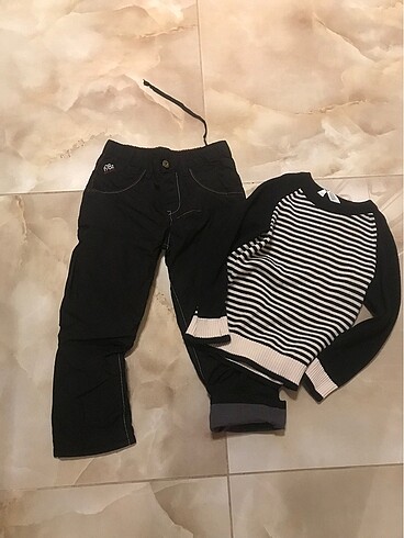 Kışlık ikikatlınpantolon ve H&M kazak