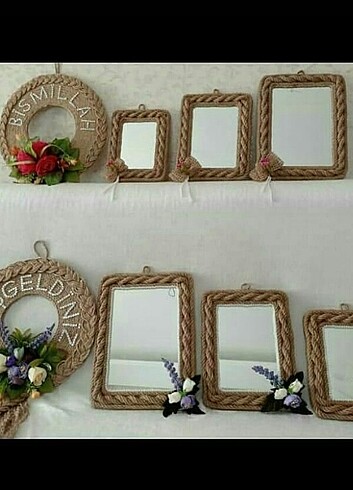 Kapı süsleri ayna seti dekorasyon 