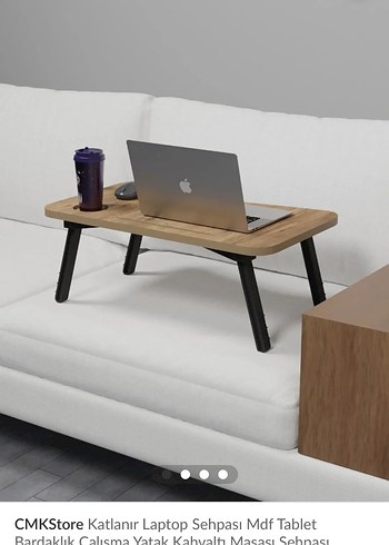 Diğer Katlanabilir Ayaklı Kahverengi Laptop Masası