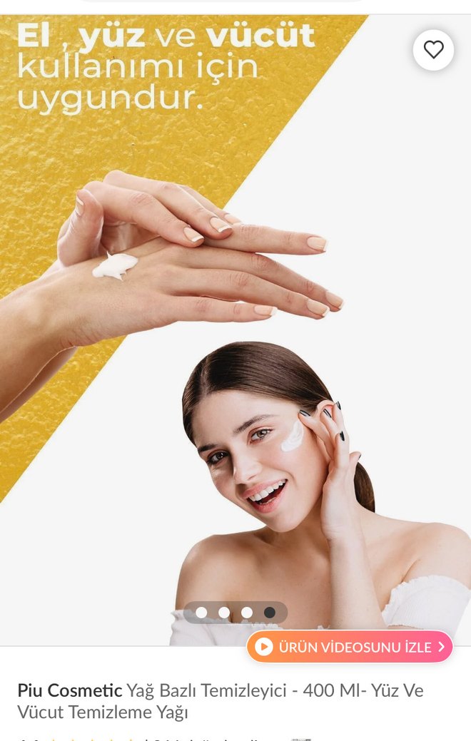 Piu Cosmetic Yağ Bazlı Temizleyici 400 ml - Görsel 3