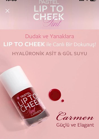 Pastel Pastel Lip To Cheek Kırmızı Ruj