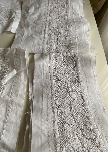 Değerlendirmelik elişi  danteller kumaşsız - Görsel 3