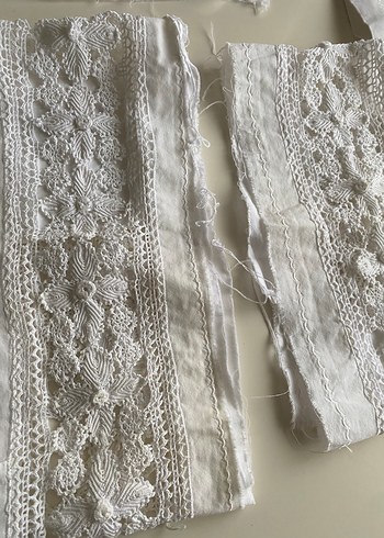 Değerlendirmelik elişi  danteller kumaşsız - Görsel 6