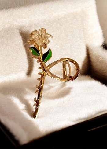 Beyaz Çiçekli Saç Tokası - Görsel 5