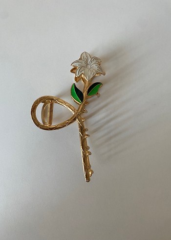 Beyaz Çiçekli Saç Tokası - Görsel 4