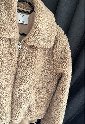 s Beden camel Renk Bershka Teddy Mont/Ceket