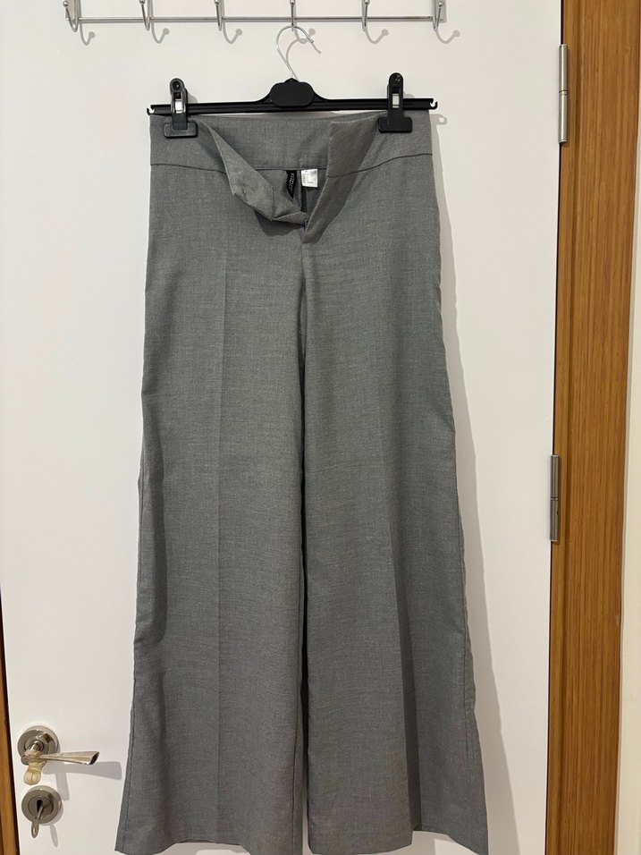 Gri Kadın Kumaş Pantolon - Görsel 5