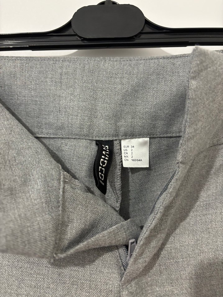 Gri Kadın Kumaş Pantolon - Görsel 4