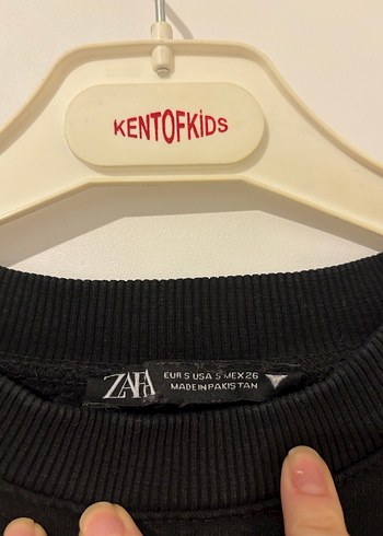 Zara Siyah Oversize Kadın Sweatshirt - Görsel 3