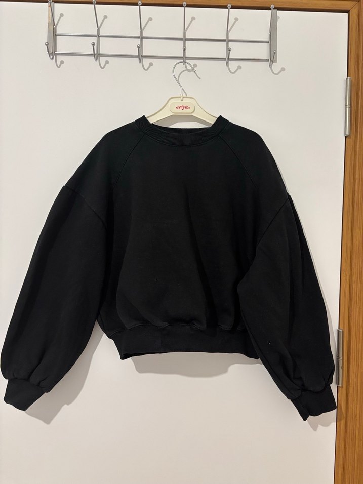 Zara Siyah Oversize Kadın Sweatshirt - Görsel 2