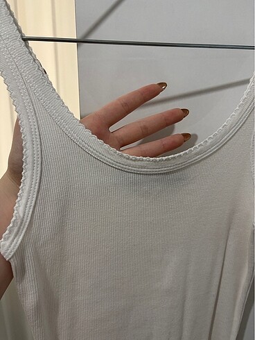 xs Beden beyaz Renk BERSHKA SIFIR ELBİSE