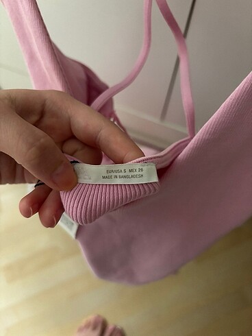 s Beden pembe Renk Zara mini pembe elbise