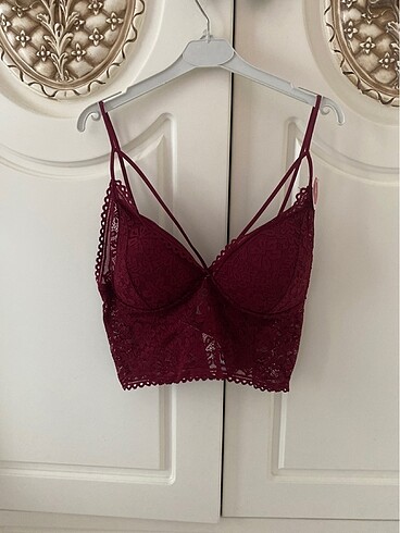 Bordo dantelli bralet