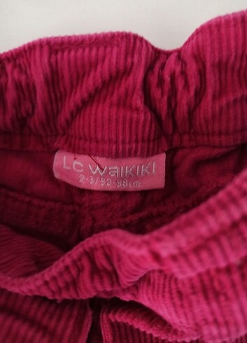 LC Waikiki Kız bebek kadife pantolon 