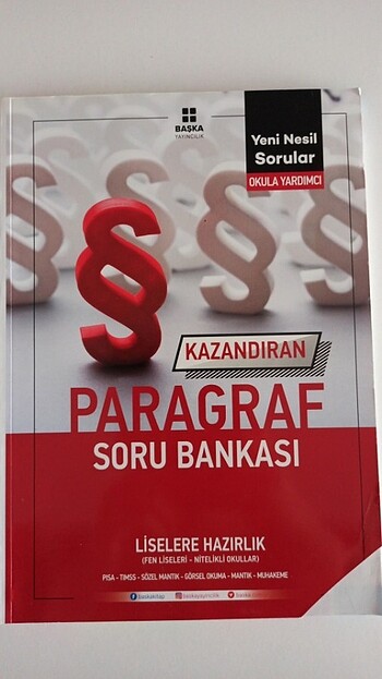 Lgs hazırlık Türkçe paragraf soru Bankası 