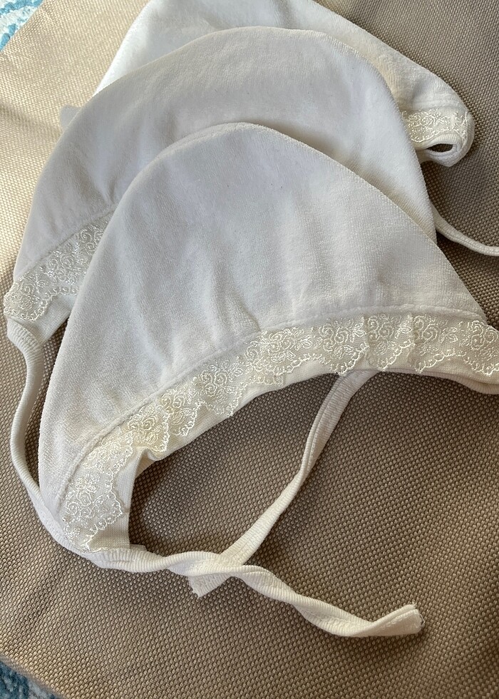 Kadife bebek bere şapka - Görsel 2