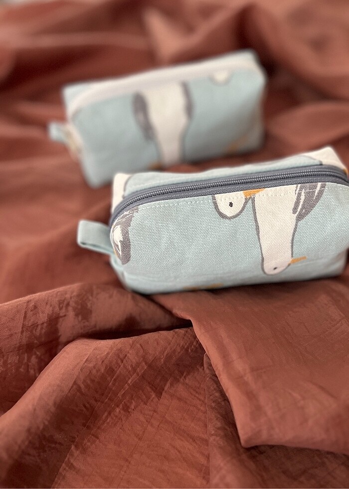 Mini cüzdan makyaj çantası kalemlik - Görsel 2