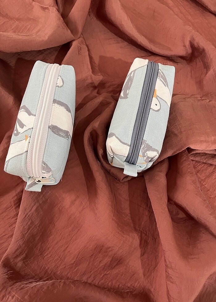 Mini cüzdan makyaj çantası kalemlik - Görsel 4