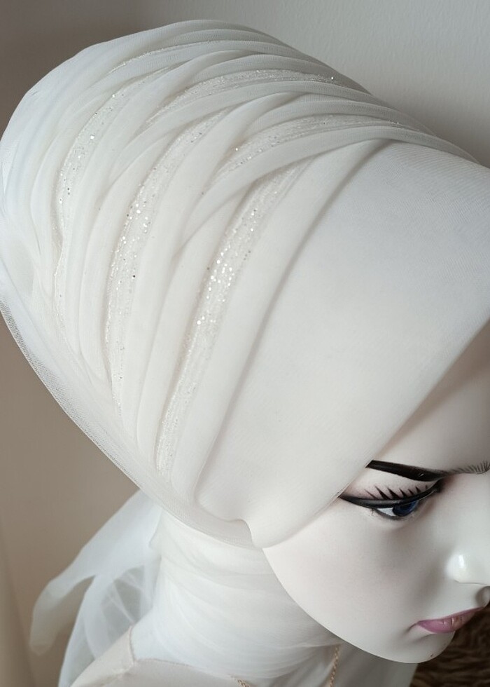 Gelin başı hazır duvak  - Görsel 2