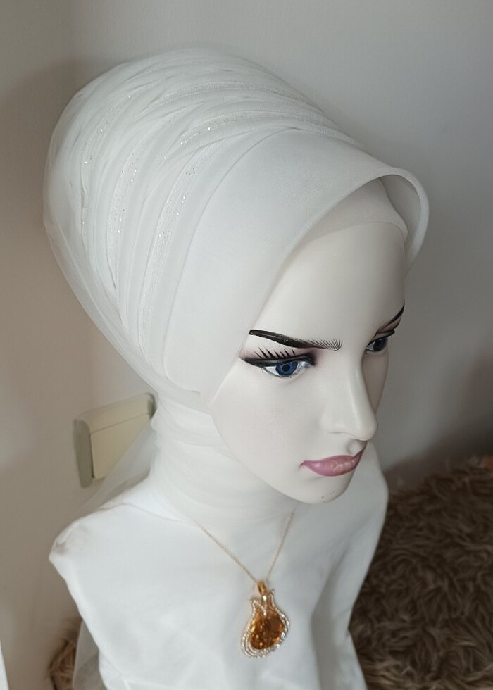 Gelin başı hazır duvak  - Görsel 5