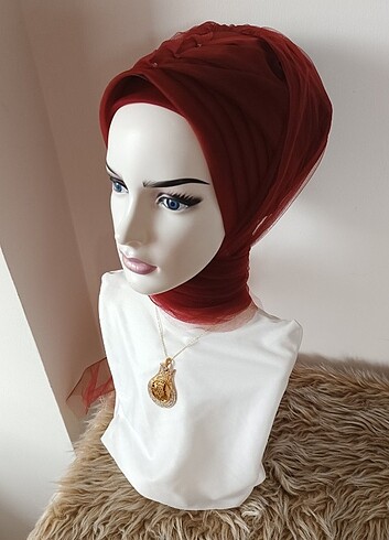 Hazır duvak Türban  - Görsel 3