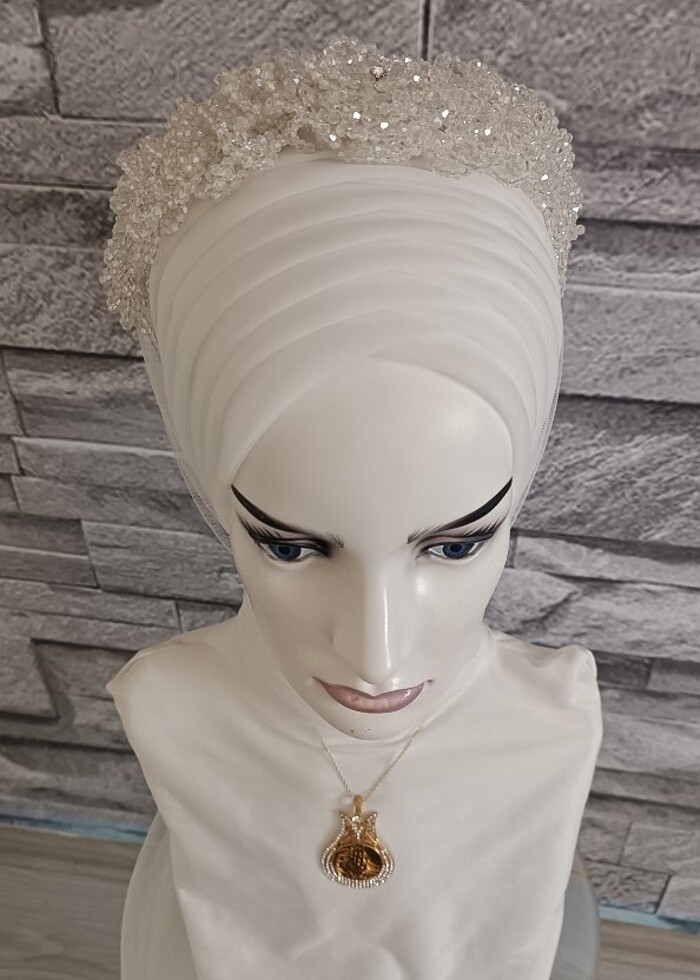 Gelin başi hazır duvak  - Görsel 3