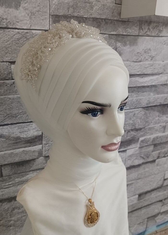 Gelin başi hazır duvak  - Görsel 4