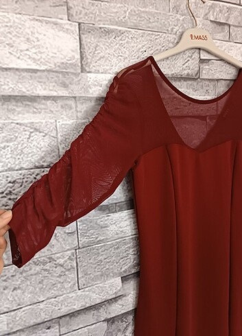 Bordo abiye  - Görsel 2