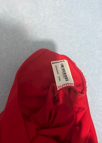 Kırmızı Mini Straplez Bustiyer - Görsel 2