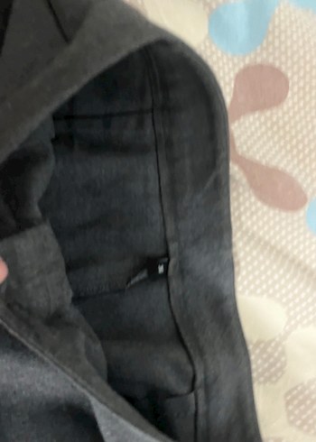 Gri Midi Kumaş Kadın Pantolon - Görsel 6