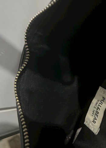 Kadın Siyah Deri Tokalı Omuz Çantası - Görsel 2