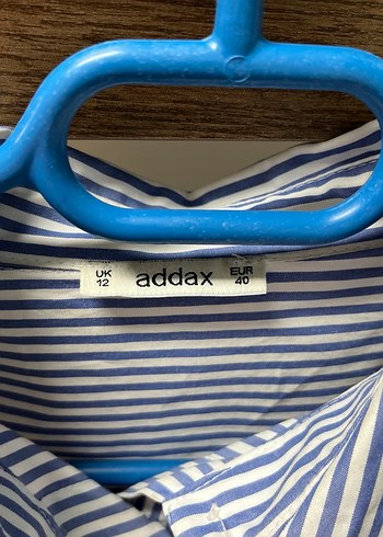 Gri Çizgili Düğmeli Kadın Gömlek - Görsel 3