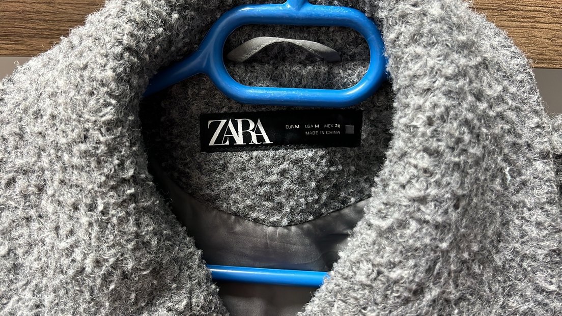 Gri Kısa ZARA CEKET - Görsel 3