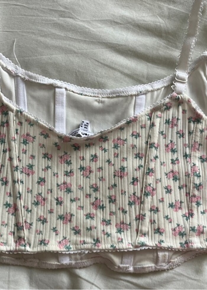 Çiçekli büstiyer - Görsel 2