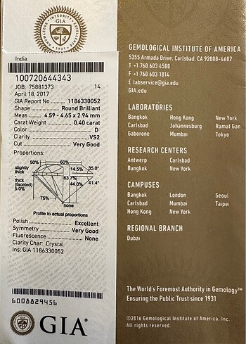 Ariş Pırlanta ARİŞ PIRLANTA TEKTAŞ D COLOR 0.40 CARAT YÜZÜK