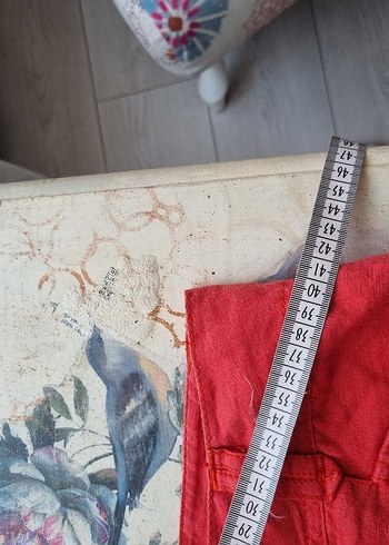 m Beden Düğmeli nar cicegı Keten Mini Kadın sort