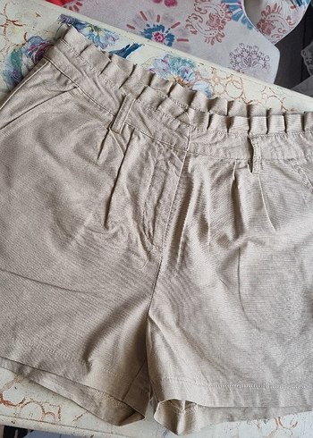Koton Bej Kadın Pilili Midi Pantolon