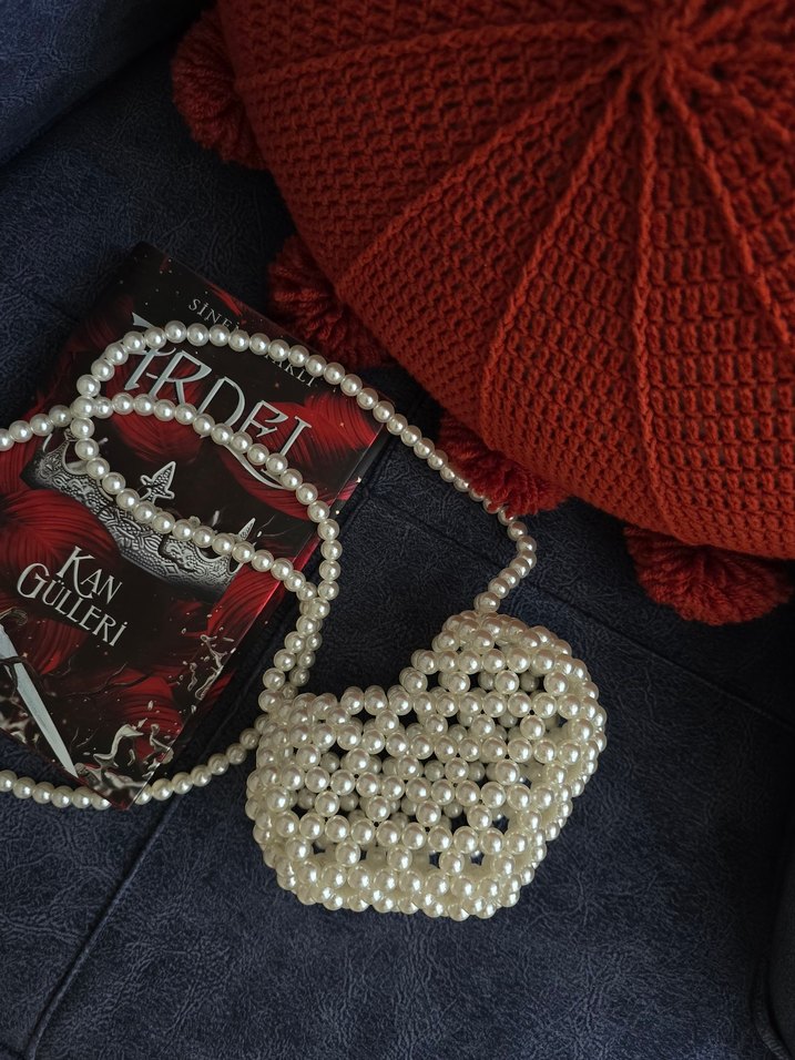 inci kalp çanta - Görsel 2